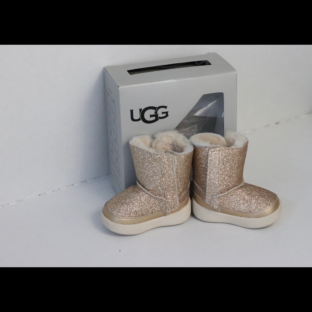 UGG gold boots size 1 infant